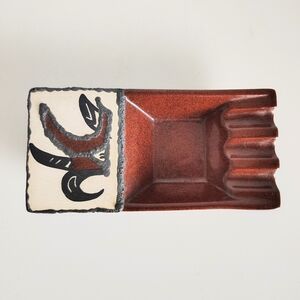 Vintage Tewa-Hopi Signed Ashtray